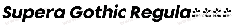 Supera Gothic Regula字体转换